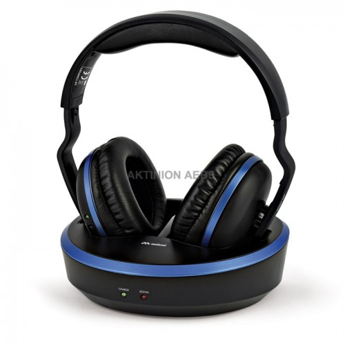 MELICONI HP COMFORT WIRELESS TV STEREO HEADPHONES WITH RECHARGING BASE