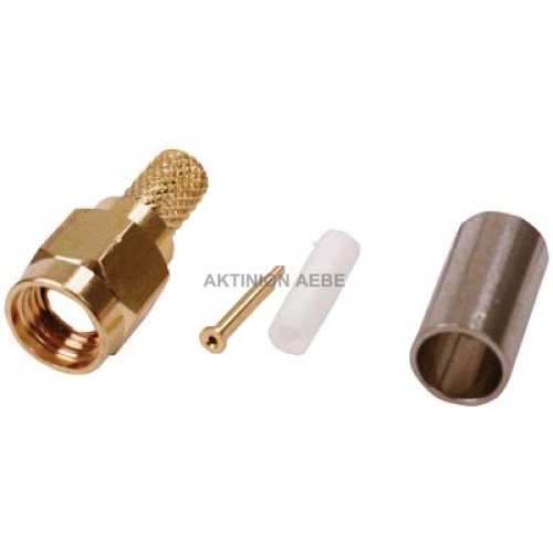 01.105.0044 SMA MALE PLUG GOLD PLATED