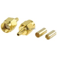 TC717133A SMA plug reverse male gold plated