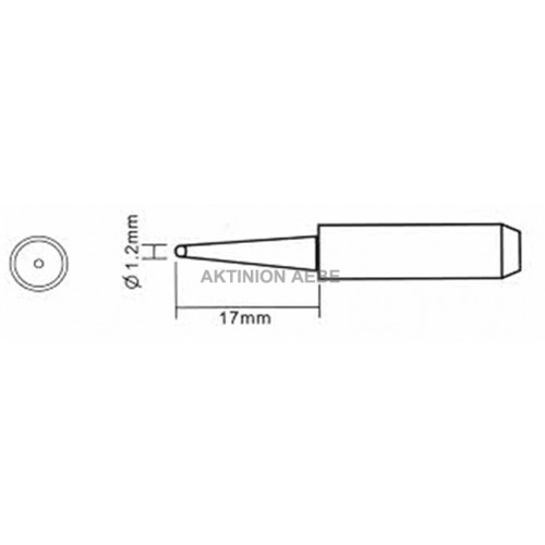 YH-1.2/tip Μύτη κολλητηριών 1.2mm